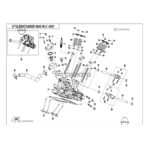 CFMoto Zforce 950 Sport 4 CF1000STR 3L Külbütör Mili – 3. fotoğraf