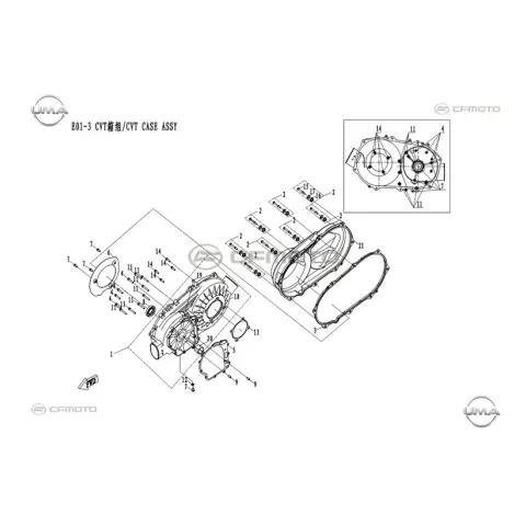 CFMoto CF Goes Terrox 400L (CF400ATR-4L) (T3B) Varyatör Rüzgar Korumalığı