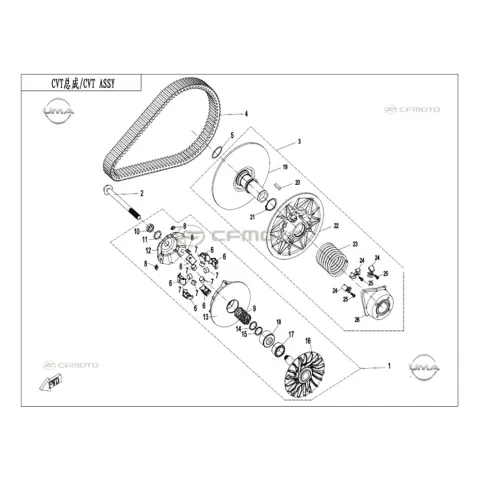 CFMoto CF Goes Terrox 500L (CF500ATR-11L) (T3B) Kanatlı Palet – 3. fotoğraf
