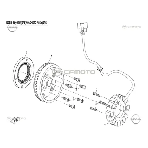 CFMoto CF1000ATR (T3B) Rotor – 3. fotoğraf