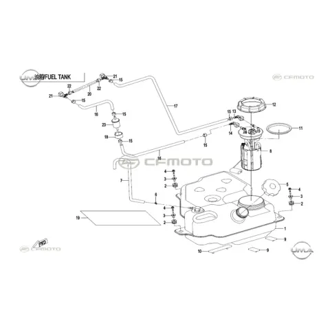 CFMoto CF1000ATR (T3B) (2022) Benzin Hortumu 3