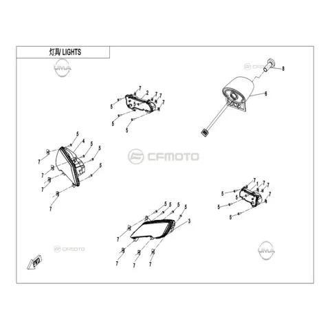CFMoto CF1000ATR (T3B) (2022) Arka Stop Komple Sol – 2. fotoğraf