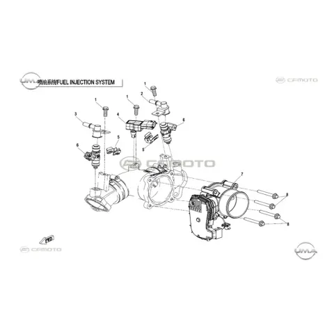 CFMoto CF1000ATR Overland (T3B) Enjektör Koruma Kapağı I – 3. fotoğraf