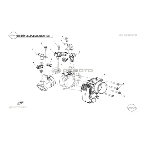 CFMoto CF1000ATR Overland (T3B) Kelebek Valf Gövdesi