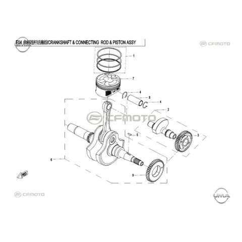 CFMoto CF400ATR 2L (T3B) Piston II – 3. fotoğraf