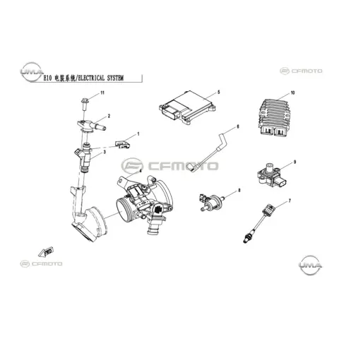 CFMoto CF400ATR-L (T3) Enjektör Koruma Kapağı