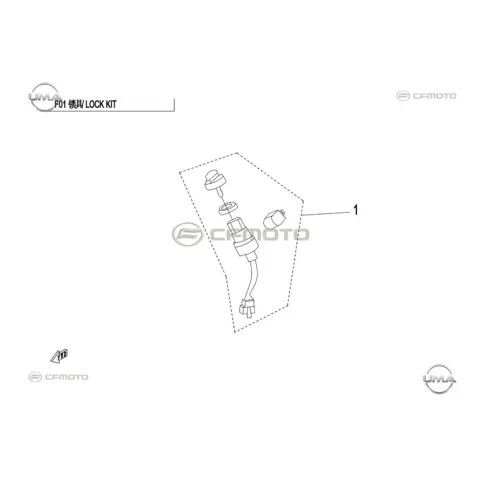 CFMoto CF500ATR-3 (T3B) Kilit Seti