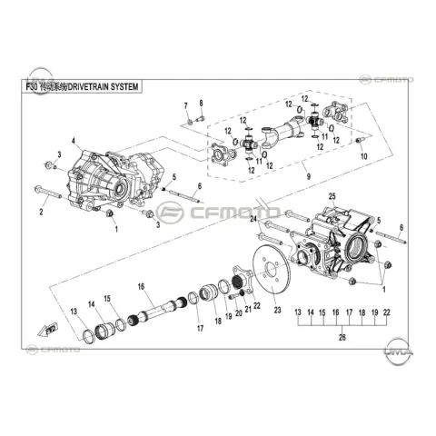 CFMoto CF500ATR-3 (T3B) Universal Mafsal – 3. fotoğraf