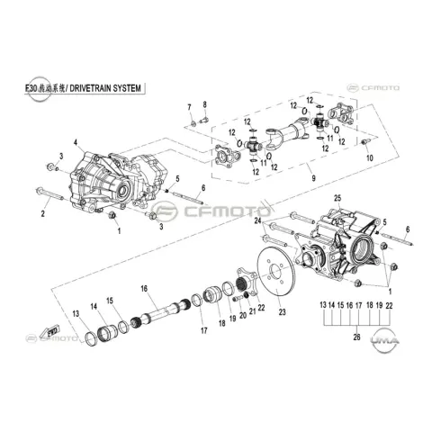 CFMoto CF500ATR-A (T3) Şaft Mili – 3. fotoğraf
