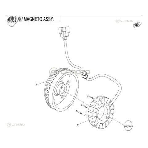 CFMoto CF600ATR-2L (T3B) Rotor