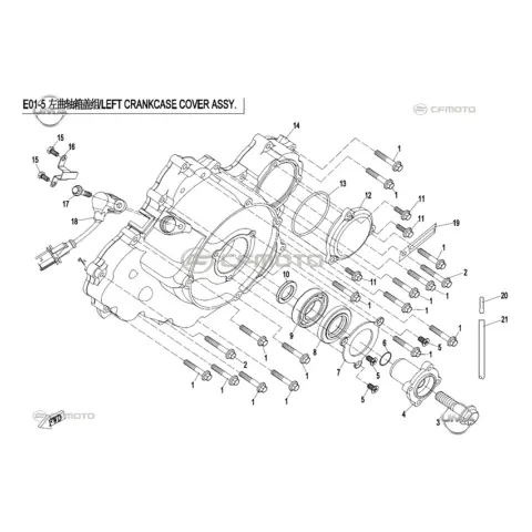 CFMoto CF800ATR (T3) Krank Kutusu Sol Kapak İç