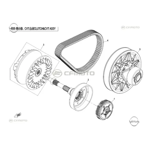 CFMoto CF800ATR-2 (T3B) Debriyaj Komple – 2. fotoğraf