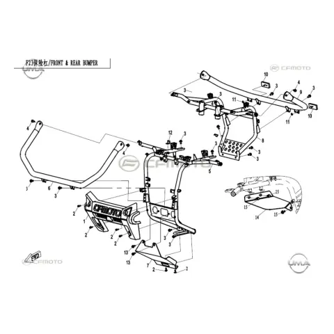 CFMoto CF800ATR-2 (T3B) Ön Tampon – 1. fotoğraf