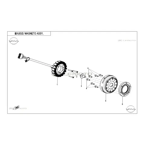 CFMoto Cforce 1000 Low (CF1000ATR-2) (T3B) Statör – 3. fotoğraf