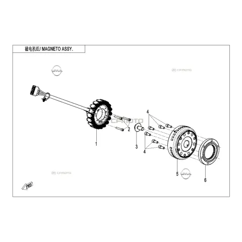 CFMoto Cforce 1000 Low (CF1000ATR-2) (T3B) Rotor