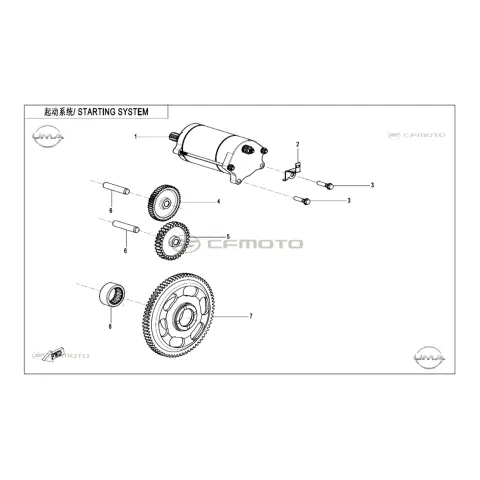 CFMoto Cforce 1000 Low (CF1000ATR-2) (T3B) Marş Motoru – 3. fotoğraf