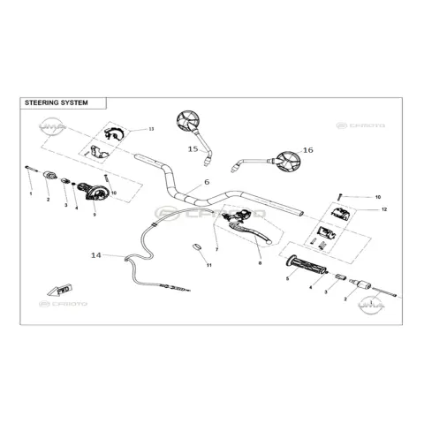 CFMoto Cforce 1000 Low (CF1000ATR-2) (T3B) Debriyaj Kablo Klipsi – 3. fotoğraf