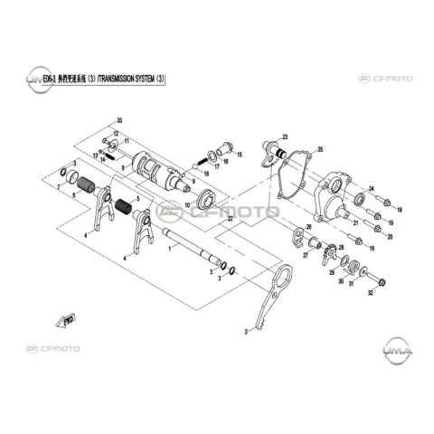 CFMoto Zforce 550 UTV Civata M6X32 – 3. fotoğraf