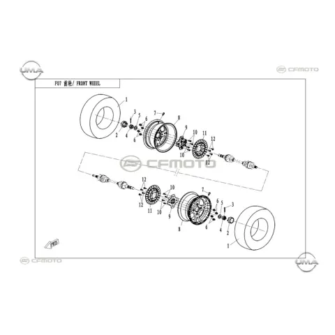 CFMoto Zforce 800 Ex Eps UTV Ön Fren Diski – 3. fotoğraf
