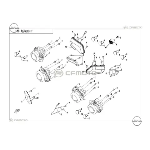 CFMoto Zforce 800 Ex Eps UTV Sağ Arka Sinyal Komple – 3. fotoğraf