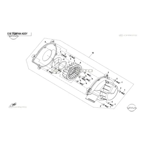 CFMoto Zforce 800 Ex Eps UTV Fan Komple