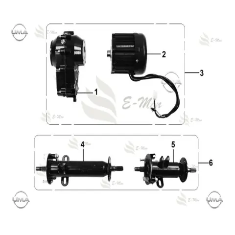 E-Mon Assist SS (2017) Motor (60V-1000W) – 1. fotoğraf