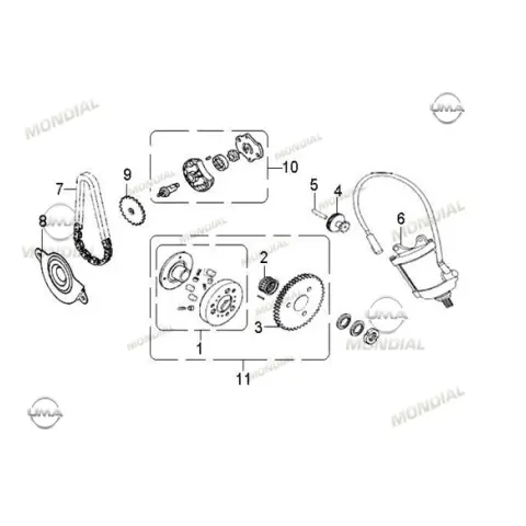 Mondial Kayo (AU200) - Venture 20-21-22-23-24 Yağ Pompası Seperatörü