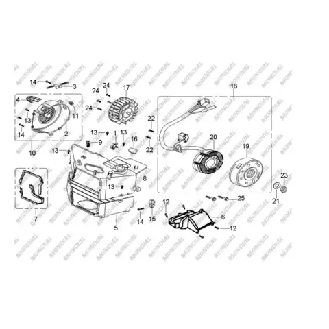 Mondial MD150 Hedgex Civata ST4.8X12 (Din 7981)