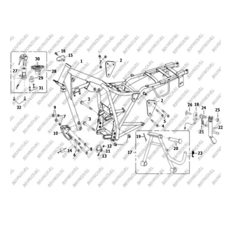 Mondial MD150 Hedgex Civata M8X1.25X65 (Din 931) – 3. fotoğraf