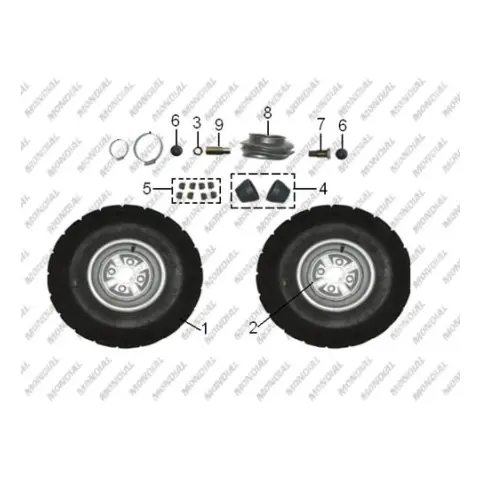 Mondial MD250X (Off Road) Arka Fren Kampanası Kapağı