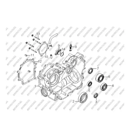 Mondial Terralender 625 Krank Kutusu Sağ