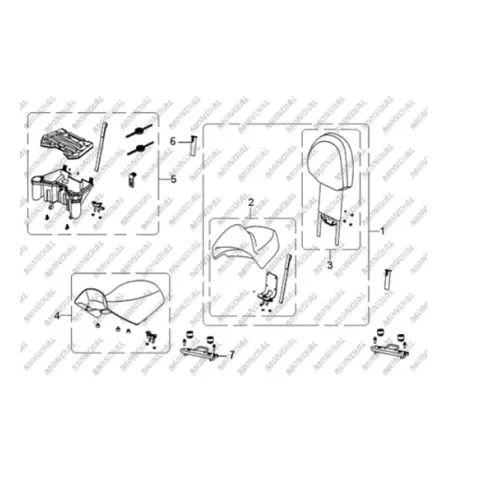Mondial Terralender 800 Sele Komple (Siyah) – 3. fotoğraf
