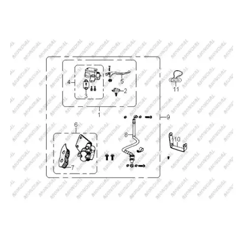 Mondial X-Treme Maxx 200 İ Ön Fren Balata Takımı