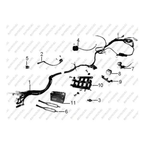 Mondial X-Treme Motocross 250 (Off Road) Hararet (Isı) Müşürü
