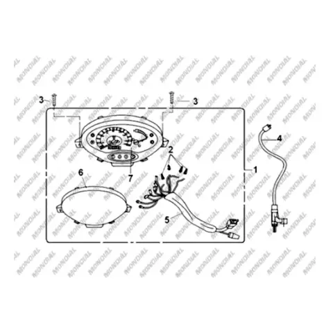 Mondial 100 UKH (KH-KF) Gösterge Paneli Camı – 3. fotoğraf